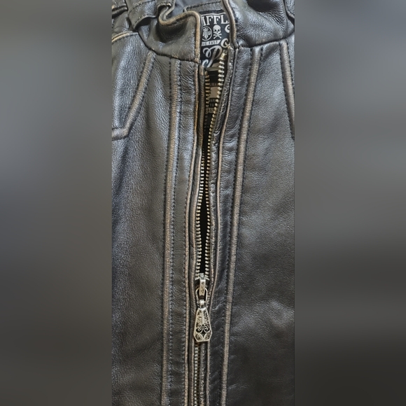 Affliction Means Leather Jacket Size XLARGE - Picture 2 of 15